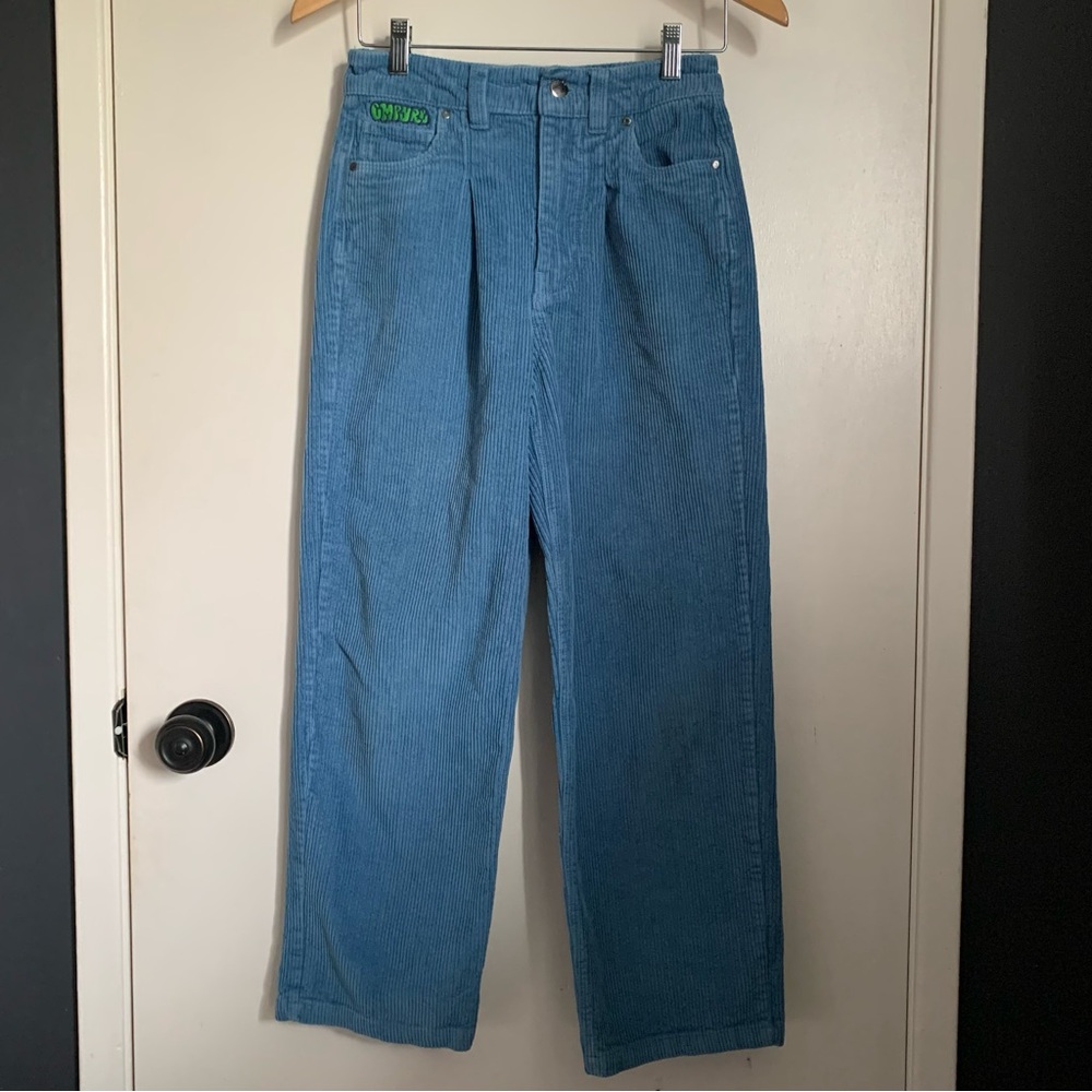 Empyre Tori Corduroy Pants Womens Size XS Light Blue